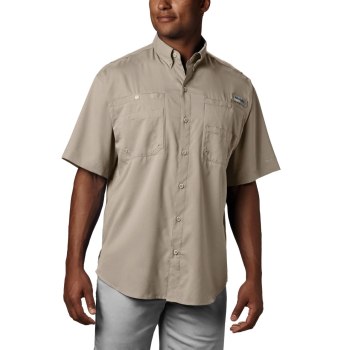 Columbia Overhemd Heren, PFG Tamiami II Short Sleeve Khaki, 72RTMQKUY